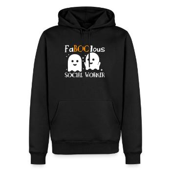 FaBOOlous Social Worker T-Shirt Geschenk - Männer Premium Bio Hoodie - Schwarz - Vorne - Nico (187cm)