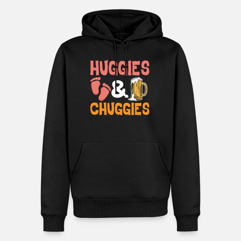 Huggies et Chuggies 13 - Sweat à capuche Premium bio Homme - noir