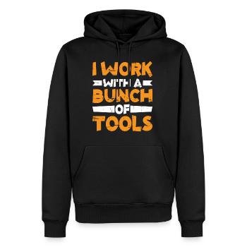 I Work With A Bunch Of Tools 7 - Männer Premium Bio Hoodie - Schwarz - Vorne - Nico (187cm)