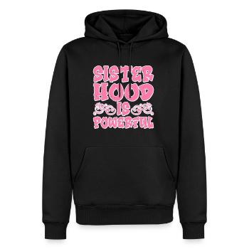 Sisterhood is Powerful 12 - Männer Premium Bio Hoodie - Schwarz - Vorne - Nico (187cm)