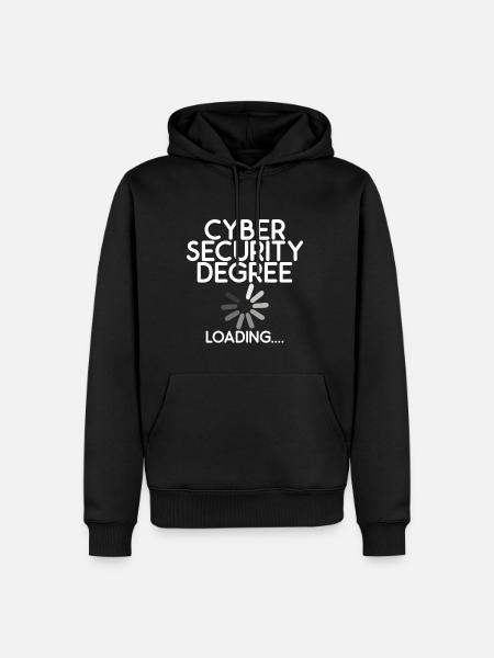 Cyber Security Degree Loading 2 - Männer Premium Bio Hoodie - Schwarz
