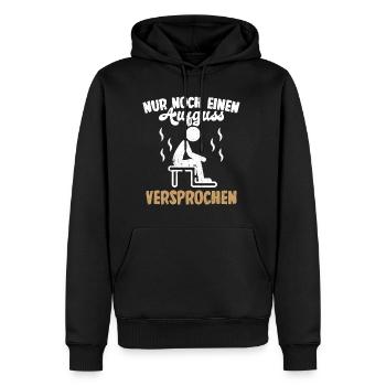Sauna Wellness Saunagänger Finnische Sauna Spruch - Männer Premium Bio Hoodie - Schwarz - Vorne - Nico (187cm)