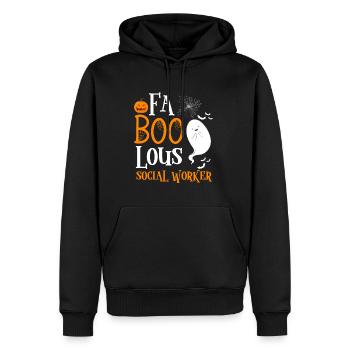 FaBOOlous Social Worker T-Shirt Geschenk - Männer Premium Bio Hoodie - Schwarz - Vorne - Nico (187cm)