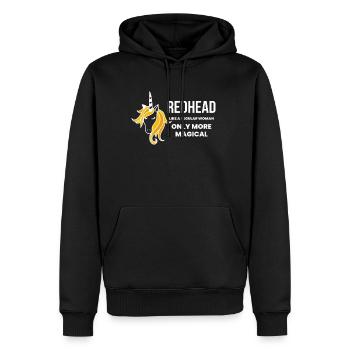 Redhead Unicorn Unicorn Shirt Cadeau - Sweat à capuche Premium bio Homme - noir - Devant - Nico (187cm)