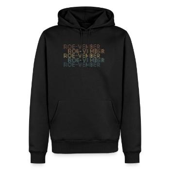 Vintage Retro Roevember Shirt Gift - Men’s Premium Organic Hoodie - black - Front - Nico (187cm)