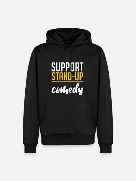 Soutenez Stand Up Comedy 4 - Sweat à capuche Premium bio Homme - noir
