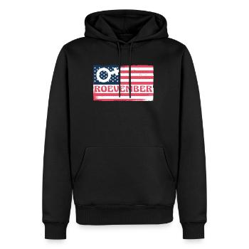 USA Flag America Flag Roevember Chemise - Sweat à capuche Premium bio Homme - noir - Devant - Nico (187cm)