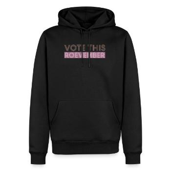 Votez ce cadeau de chemise Roevember - Sweat à capuche Premium bio Homme - noir - Devant - Nico (187cm)