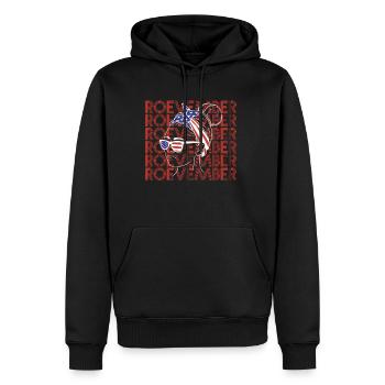 Roevember Shirt Gift - Men’s Premium Organic Hoodie - black - Front - Nico (187cm)