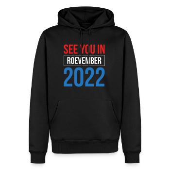 Rendez-vous à Roevember Shirt Gift Féminisme - Sweat à capuche Premium bio Homme - noir - Devant - Nico (187cm)