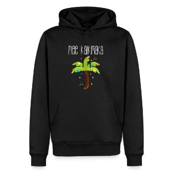 Mele Kalikimaka Hawaii Shirt Cadeau - Sweat à capuche Premium bio Homme - noir - Devant - Nico (187cm)