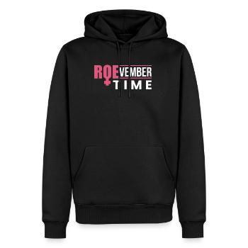 Roevember Time Shirt Gift - Men’s Premium Organic Hoodie - black - Front - Nico (187cm)