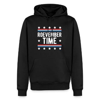 Roevember Time Shirt Gift - Men’s Premium Organic Hoodie - black - Front - Nico (187cm)