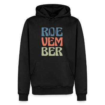Vintage Retro Roevember Shirt Cadeau - Sweat à capuche Premium bio Homme - noir - Devant - Nico (187cm)