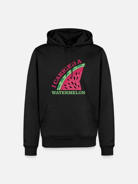 I Carried A Watermelon 11 - Men’s Premium Organic Hoodie - black