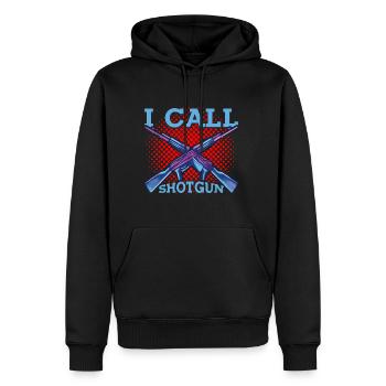 I Call Shotgun 9 - Männer Premium Bio Hoodie - Schwarz - Vorne - Nico (187cm)