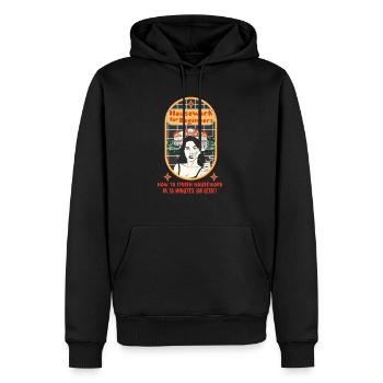 Housework For Beginners How To Finish Housework - Men’s Premium Organic Hoodie - black - Front - Nico (187cm)