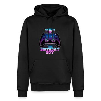 Joystick Mom Of The Birthday Boy Controller Gamer - Men’s Premium Organic Hoodie - black - Front - Nico (187cm)