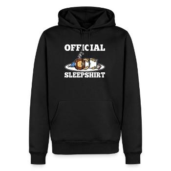 Chemise de nuit officielle lion - Sweat à capuche Premium bio Homme - noir - Devant - Nico (187cm)