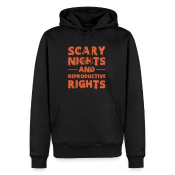 Scary Nichts And Reproductive Rights - Männer Premium Bio Hoodie - Schwarz - Vorne - Nico (187cm)