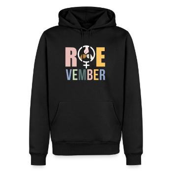 Roevember Shirt Gift - Men’s Premium Organic Hoodie - black - Front - Nico (187cm)