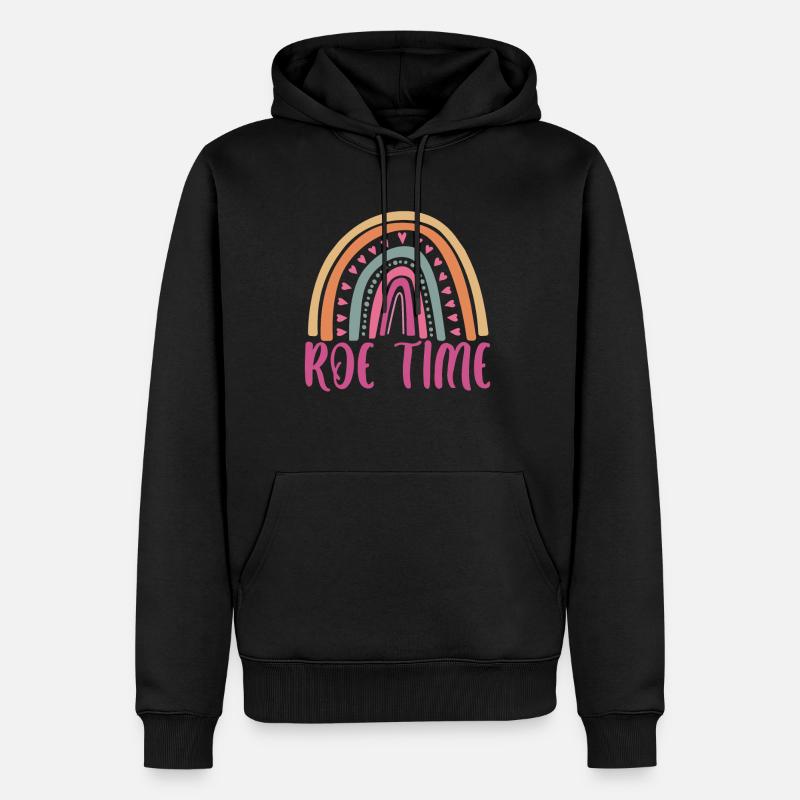 Roe Time Shirt Geschenk Roevember - Männer Premium Bio Hoodie - Schwarz