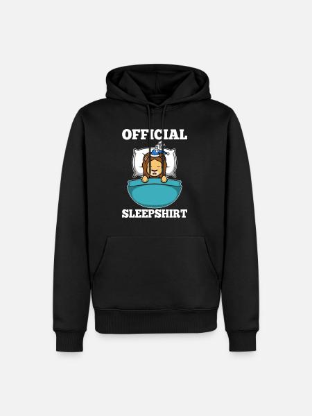 Official sleepshirt lion - Men’s Premium Organic Hoodie - black