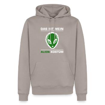 C’est mon cadeau de chemise de costume extraterrestre - Sweat à capuche Premium bio Homme - taupe - Devant - Nico (187cm)