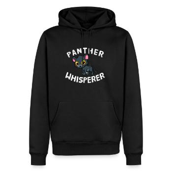 Panther Whisperer Tiere Tierliebhaber Panther - Männer Premium Bio Hoodie - Schwarz - Vorne - Nico (187cm)