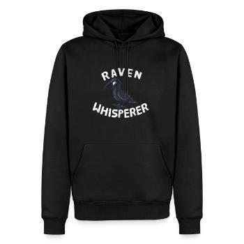 Raben Whisperer Tiere Tierliebhaber Raben - Männer Premium Bio Hoodie - Schwarz - Vorne - Nico (187cm)