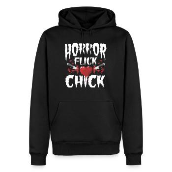 Amateurs de films d’horreur Halloween Creepy Haunted House - Sweat à capuche Premium bio Homme - noir - Devant - Nico (187cm)