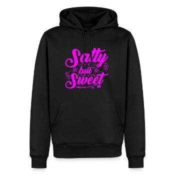 Salty but Sweet 12 - Männer Premium Bio Hoodie - Schwarz - Vorne - Nico (187cm)
