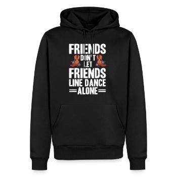 Line Dance Wester Dancing Musique Country - Sweat à capuche Premium bio Homme - noir - Devant - Nico (187cm)