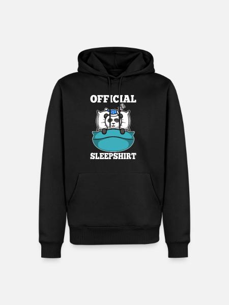Official sleepshirt Panda - Men’s Premium Organic Hoodie - black