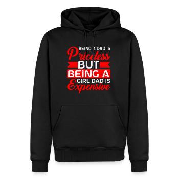 Being A Girl Dad Is Expensive 2 - Männer Premium Bio Hoodie - Schwarz - Vorne - Nico (187cm)