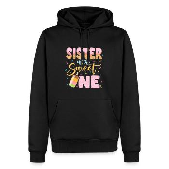 Eiscreme Liebhaber Geschwister Sprüche Schwester - Männer Premium Bio Hoodie - Schwarz - Vorne - Nico (187cm)