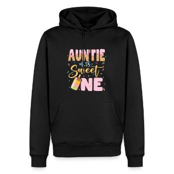 Meilleure tante Amateur de crème glacée Neveu Nièce - Sweat à capuche Premium bio Homme - noir - Devant - Nico (187cm)