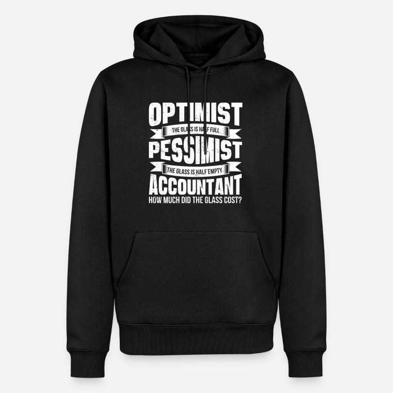 Drôles de comptables Dictons Impôts - Sweat à capuche Premium bio Homme - noir