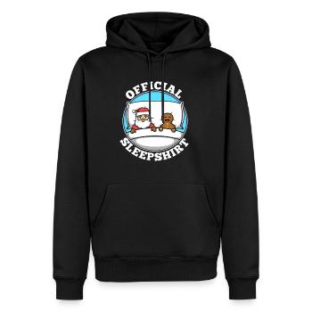 Official sleepshirt christmas - Männer Premium Bio Hoodie - Schwarz - Vorne - Nico (187cm)