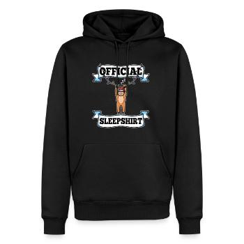 Official sleepshirt christmas - Männer Premium Bio Hoodie - Schwarz - Vorne - Nico (187cm)