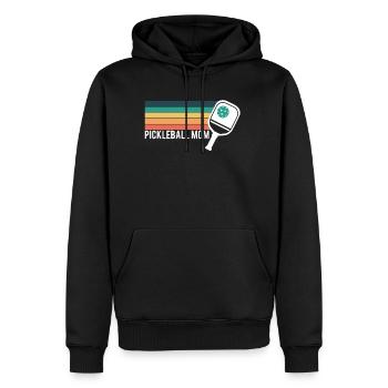 Pickleball Maman Maman Fête des Mères Maman Chemise - Sweat à capuche Premium bio Homme - noir - Devant - Nico (187cm)