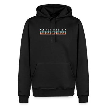 All You Need Is A Paddle And Balls Pickleball - Männer Premium Bio Hoodie - Schwarz - Vorne - Nico (187cm)