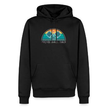 Pickleball Dad Vater Papa Vatertag Shirt Geschenk - Männer Premium Bio Hoodie - Schwarz - Vorne - Nico (187cm)
