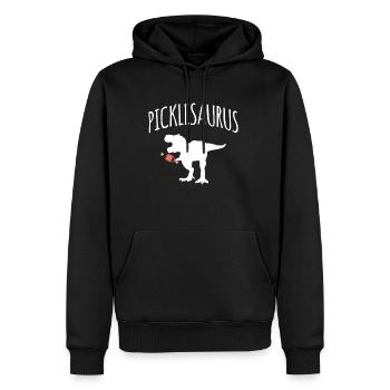 Pickleaurus Chemise Pickleball Cadeau - Sweat à capuche Premium bio Homme - noir - Devant - Nico (187cm)