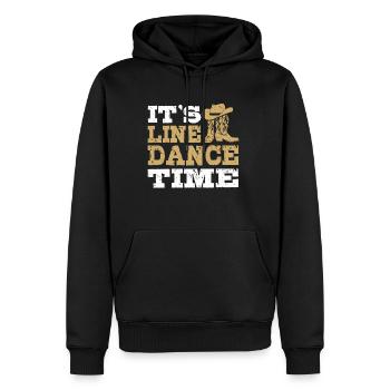 Line Dance Wester Tanzen Country Musik - Männer Premium Bio Hoodie - Schwarz - Vorne - Nico (187cm)