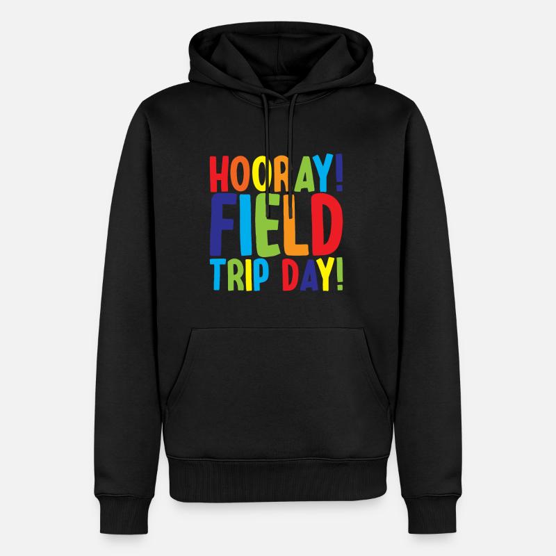 Hourra, journée d’excursion ! 3 - Sweat à capuche Premium bio Homme - noir
