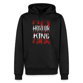 Horror King Effrayant Halloween Film d'horreur - Sweat à capuche Premium bio Homme - noir - Devant - Nico (187cm)