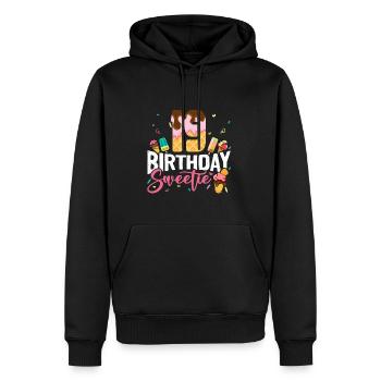 19. Geburtstag Happy Birthday Eiscreme Liebhaber - Männer Premium Bio Hoodie - Schwarz - Vorne - Nico (187cm)