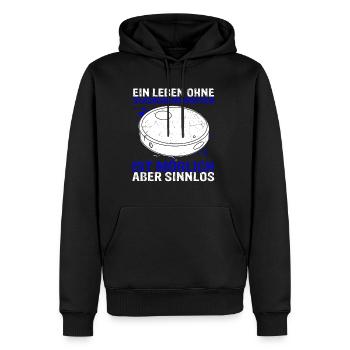 Ein Leben ohne Staubsaugroboter ist möglich aber s - Männer Premium Bio Hoodie - Schwarz - Vorne - Nico (187cm)
