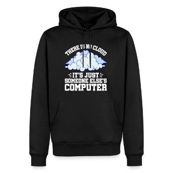 There Is No Cloud 10 - Men’s Premium Organic Hoodie - black - Front - Nico (187cm)